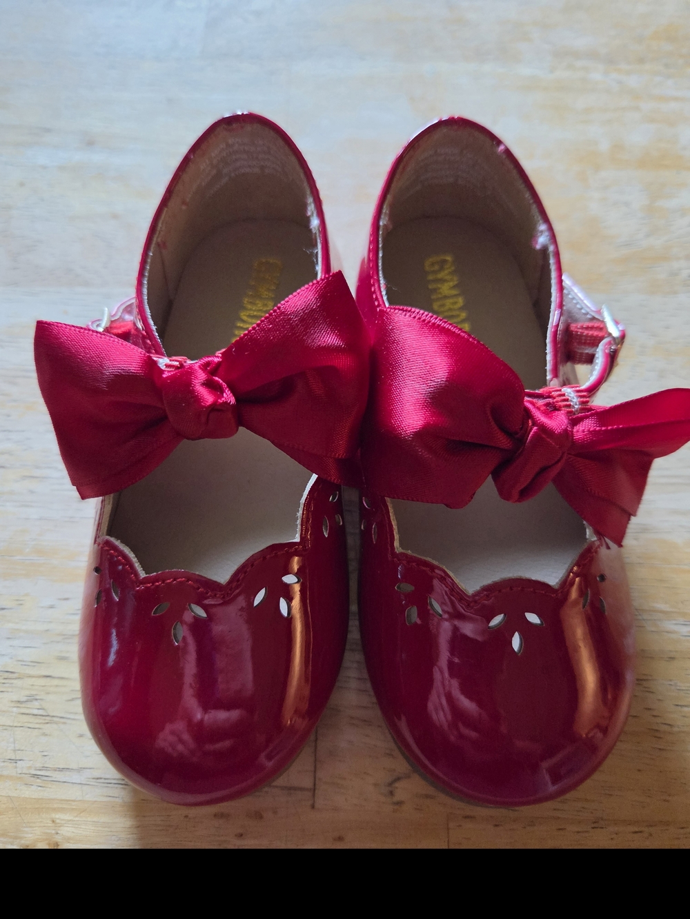 Gymboree Red Satin Bow Mary Jane Shoes for Kids